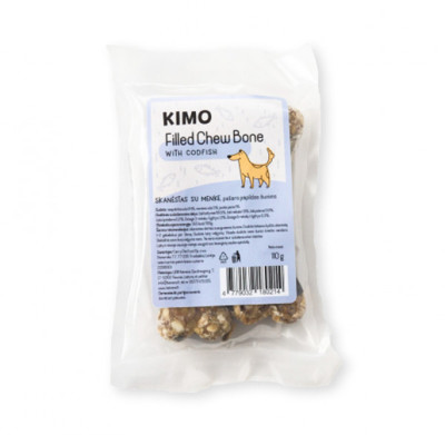 Kimo Filled Chew Bone with Codfish skanėstas – kaulas šunims su menke 110g