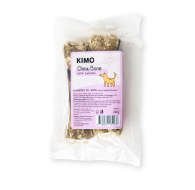 Kimo Chew Bone with Salmon skanėstas – kaulas šunims su lašiša 230g