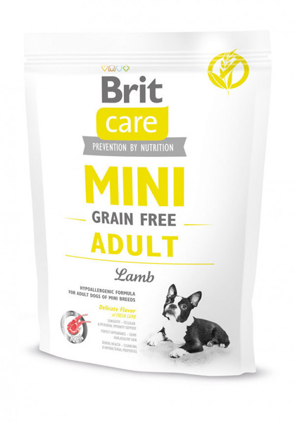 Brit Care Mini Adult Lamb sausas maistas mažų veislių šunims su ėriena 400 g