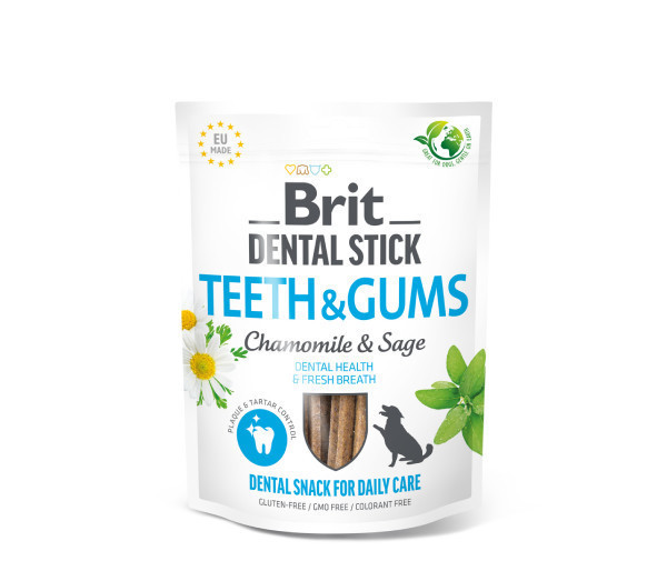 Brit Dental Stick skanėstas Teeth&Gums Chamomile&Sage 7 vnt. 251 g