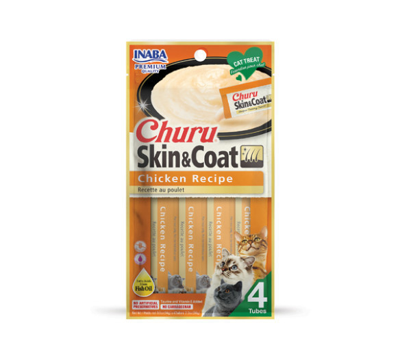 Churu Skin&Coat Chicken skanėstas katėms su vištiena 56 g