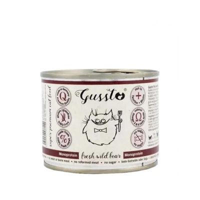 Gussto Cat - Fresh Wild Boar 200g
