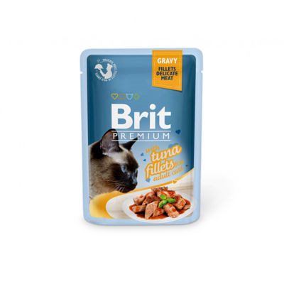 Brit Premium Cat Delicate konservai katėms Tuna in Gravy 85g x 24