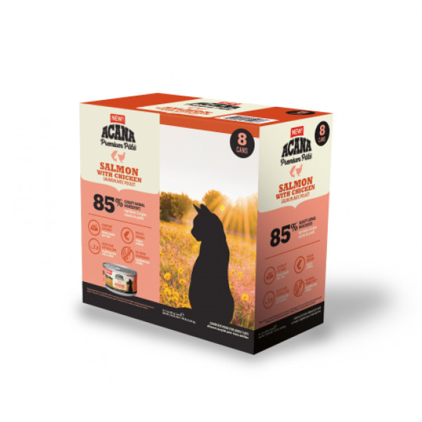 Acana Cat Salmon&Chicken konservai katėms 85gx8 vnt.