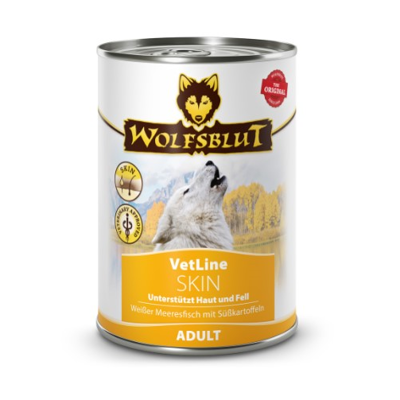 Wolfsblut VetLine Skin & Coat konservai šunims kailio ir odos priežiūrai, 395g