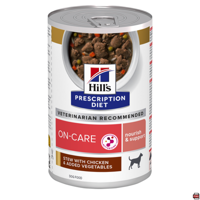 Hill's PD Canine ONcare vištienos ir daržovių troškinys atsistatymui, 354g