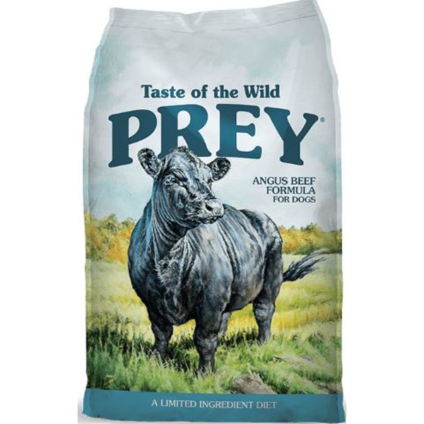 Prey Angus Beef Dog sausas maistas šunims su ganyklose auginama Angus jautiena, 11,5kg