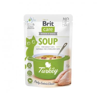 Brit Care Cat Soup Turkey sriuba su kalakutiena katėms 75g