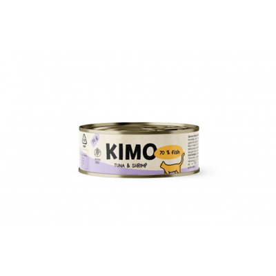 Kimo Tuna&Shrimp konservai katėms su tunu ir krevetėmis 24x70g