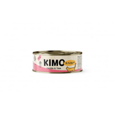 Kimo Chicken&Tuna konservai katėms su vištiena ir tunu 24x70g