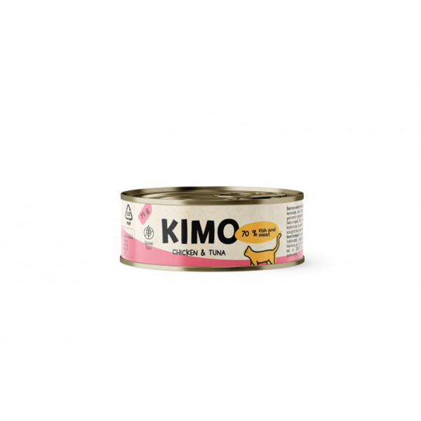 Kimo Chicken&Tuna konservai katėms su vištiena ir tunu 24x70g
