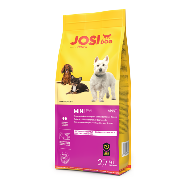 Josidog Mini sausas maistas mažų veislių šunims su antiena, 2,7kg