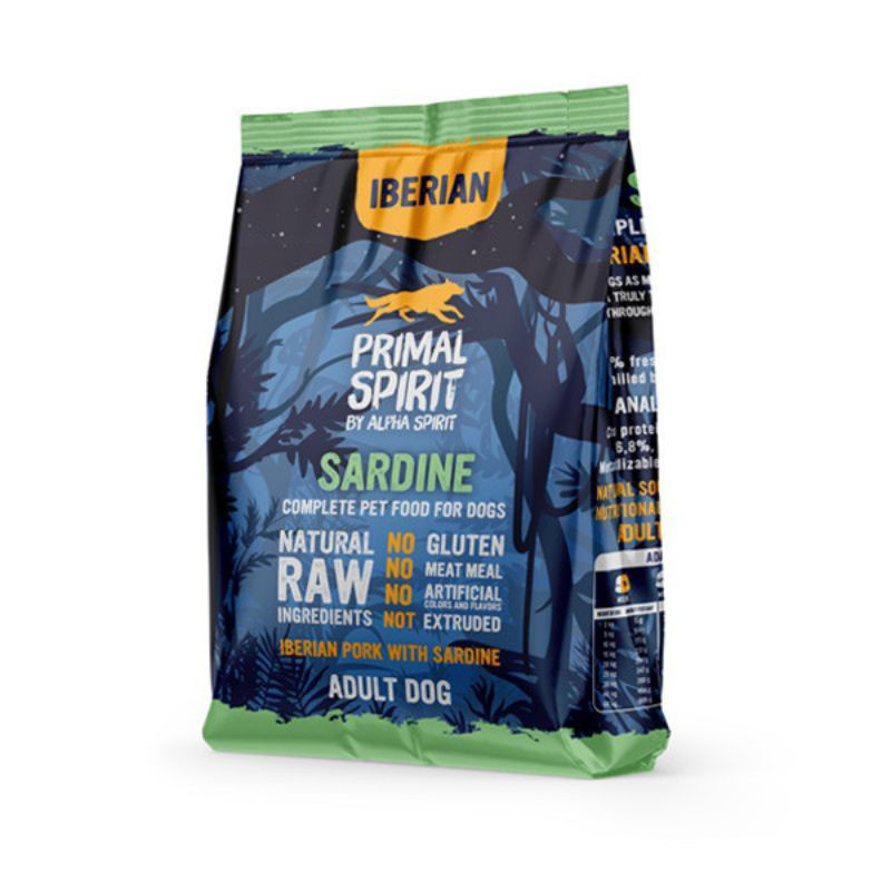 PRIMAL IBERIAN Sardin sausas maistas šunims su sardine 1kg