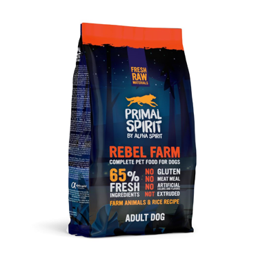 PRIMAL Rebel Farm Adult Dog drėgnas maistas šunims 1kg