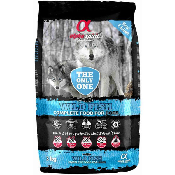 ALPHA SPIRIT WILD FISH sausas maistas šunims su žuvimi 3kg