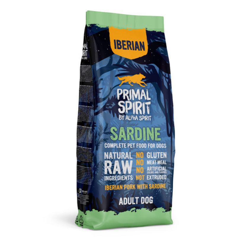 PRIMAL IBERIAN Sardin sausas maistas šunims su sardine, 12kg