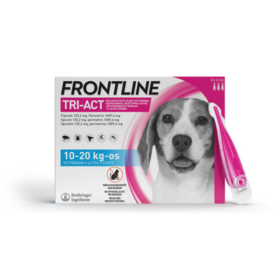 FRONTLINE TRI-ACT M užlašinamasis tirp. šunims 10–20kg N3