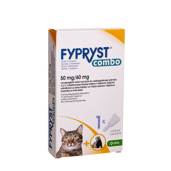 FYPRYST Combo - užlašinamasis tirpalas nuo parazitų katėms, 0,5 ml