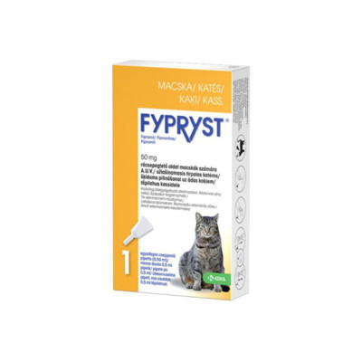 FYPRYST - užlašinamasis tirpalas nuo parazitų katėms, 50 mg