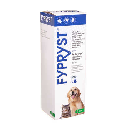 FYPRYST - odos purškalas nuo parazitų katėms ir šunims, 2,5 mg/ml