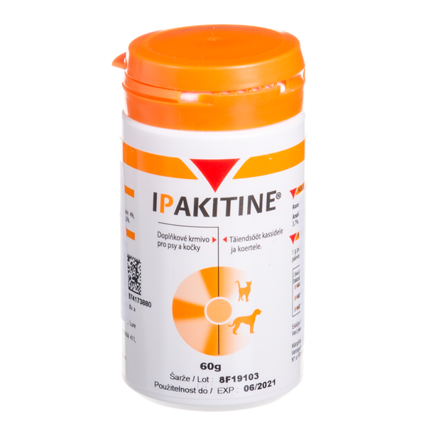 VETOQUINOL Ipakitine vitaminų preparatas, palaikantis inkstų funkciją katėms ir šunims, 60g