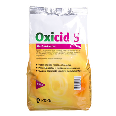 KRKA Oxicid S dezinfekcinis tirpalas, 2,5 kg