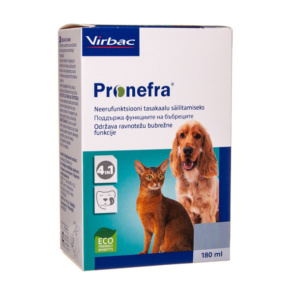 PRONEFRA inkstų funkciją palaikantis mišinys šunims ir katėms, 180 ml