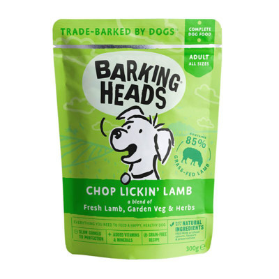 BARKING HEADS Chop Lickin' Lamb konservai šunims su ėriena, 300g