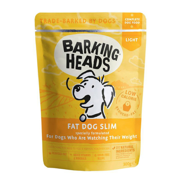 BARKING HEADS Wet Fat Dog Slim konservai šunims lieknėjimui, 300g