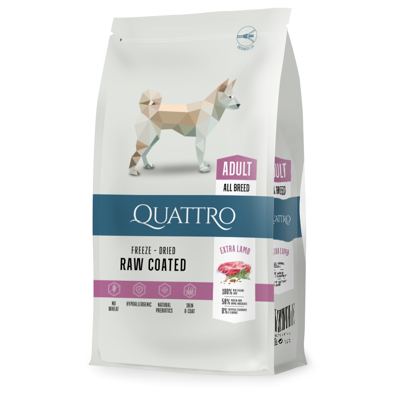 QUATTRO Extra Lamb sausas maistas šunims su ėriena, 3kg
