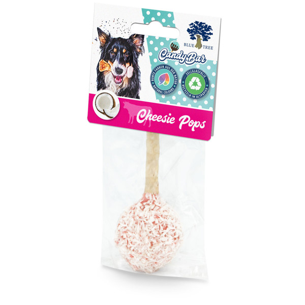 BLUE TREE Cheesie Pops coconut skanėstas šunims su pienu ir kokosais, 45 g