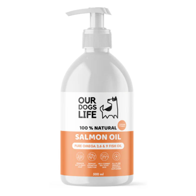 DOGSLIFE Salmon Oil lašišų aliejus šunims 500 ml