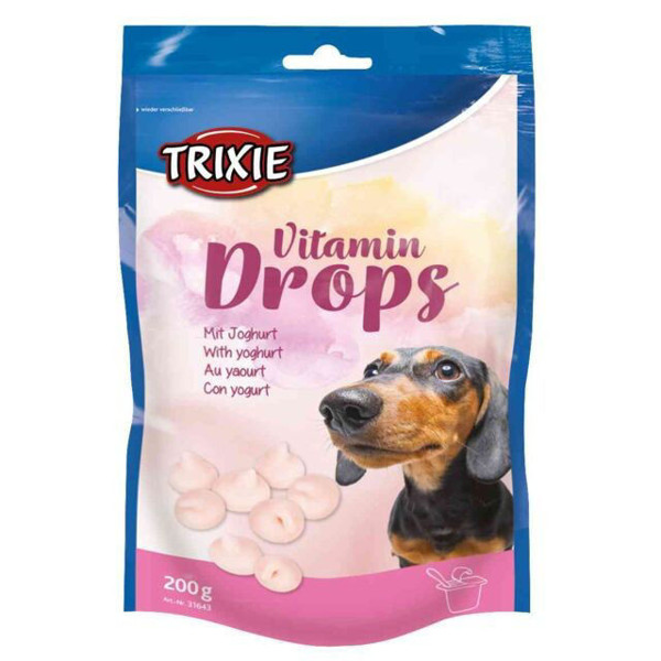 TRIXIE Vitamin Drops vitaminų lašai jogurto 200 g (pak.6)