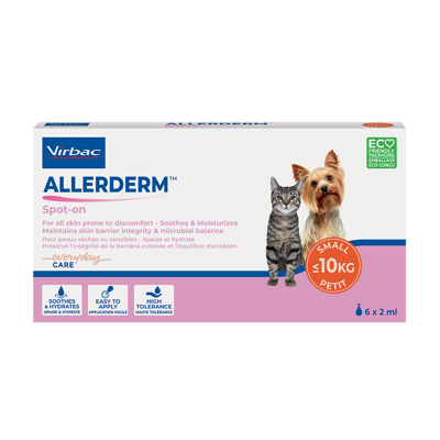 ALLEDERM spot on emulsija šunų ir kačių odos atstatymui <10kg 2ml N6