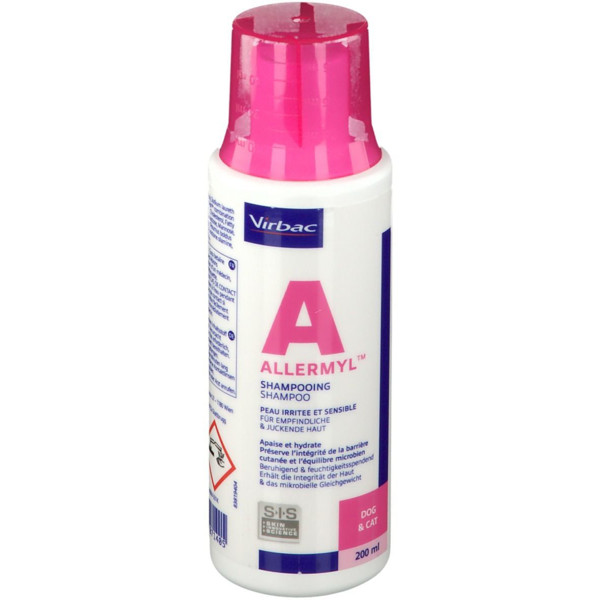 ALLERMYL gluco šampūnas alergiškiems šunims ir katėms 200ml