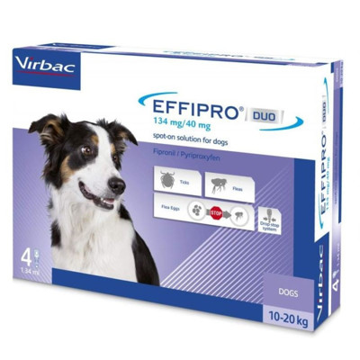 EFFIPRO 134mg užlašinamasis tirpalas šunims 10-20kg N4