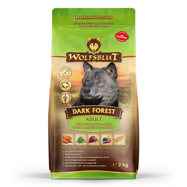 Wolfsblut Dark Forest small breed sausas maistas mažų veislių šunims su žvėriena, 2 kg