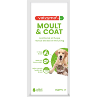 VETZYME Moult Coat aliejus nuo šėrimosi 150ml