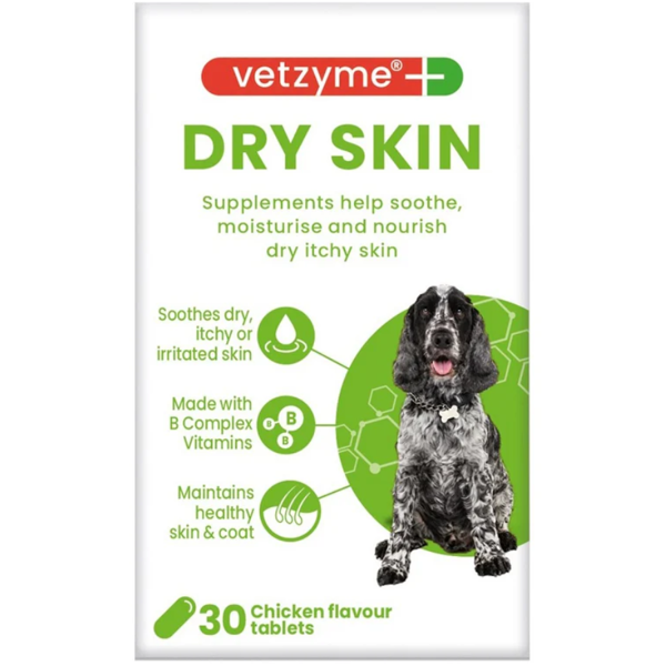 VETZYME Dry Skin papildas sausai odai N30