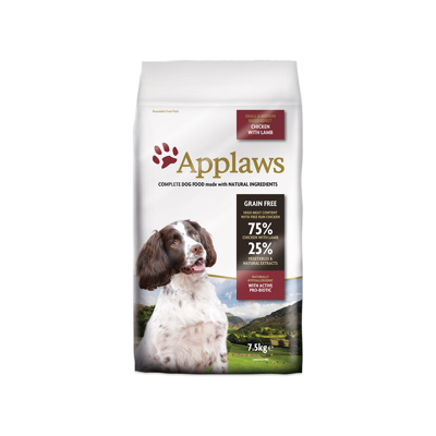 APPLAWS Dog Dry Adult Chicken with Lamb sausas maistas šunims su vištiena ir ėriena, 7,5kg