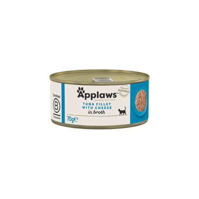 APPLAWS Cat Tin Tuna Fillet with Cheese konservai katėms su tunu ir sūriu, 70g