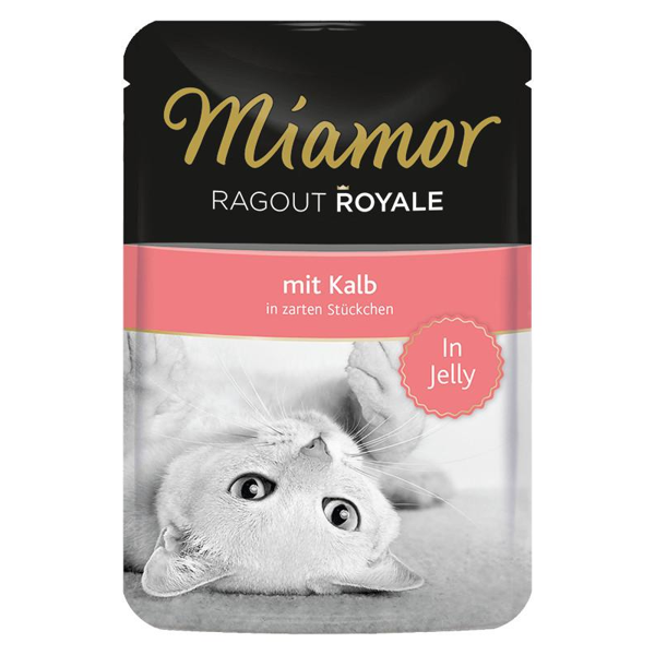 FINNERN Miamor Ragout royale konservai katėms veršiena drebučiuose 100g