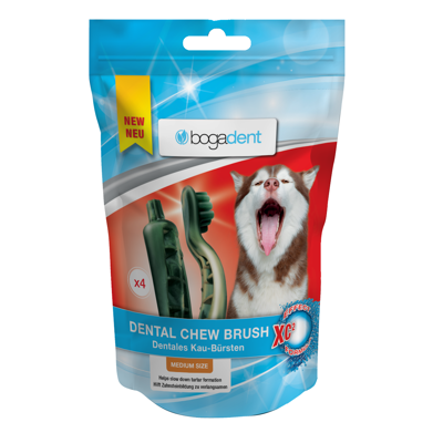 BOGADENT vidutinis dantų krapštymo šepetėlis šunims x4