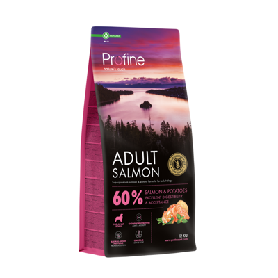 PROFINE Dog Adult Salmon & Potatoes sausas maistas šunims su lašiša ir bulvėmis 12 kg