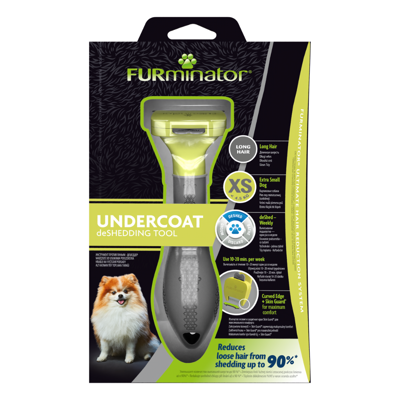 FURminator deShedding šukos XS ilgaplaukiams šunims