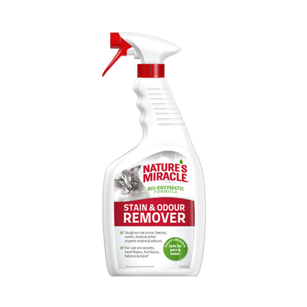 Nature's Miracle Stain & Odour Remover kačių kvapo ir dėmių valiklis, 709 ml