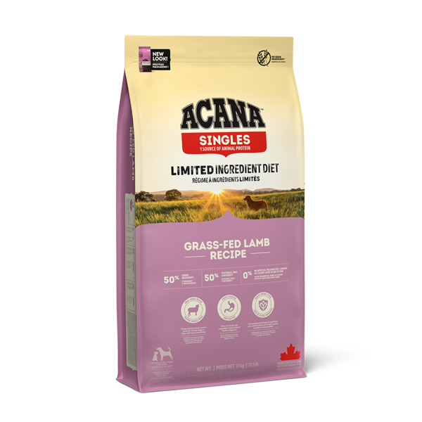 ACANA Grass-Fed Lamb Dog sausas maistas šunims su ėriena 17kg 