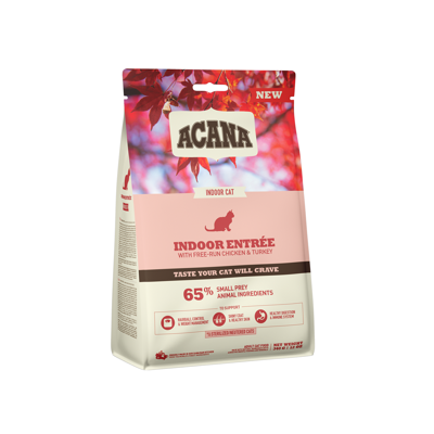 ACANA Indoor Entree Cat sausas maistas katėms 340g