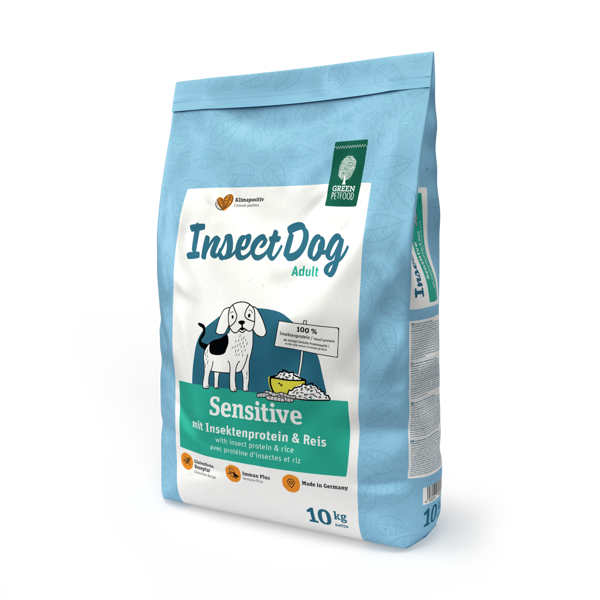 Green Petfood InsectDog Sensitive sausas maistas jautriems šunims, 10 kg