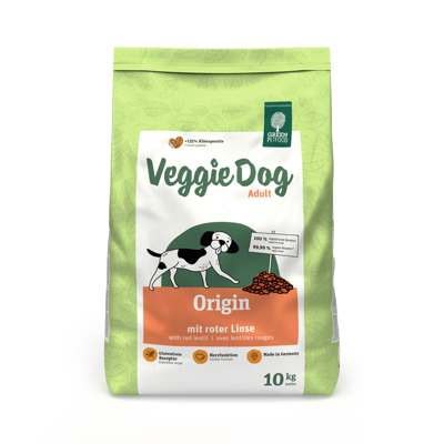 Green Petfood VeggieDog Origin sausas maistas šunims, 10 kg